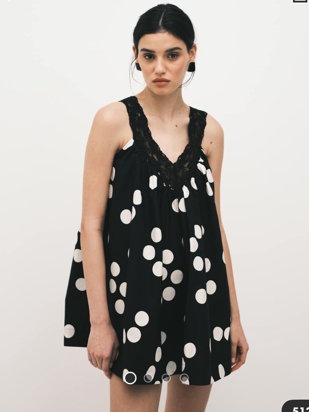 Women’s ASOS Design V-neck smock poplin mini sundress